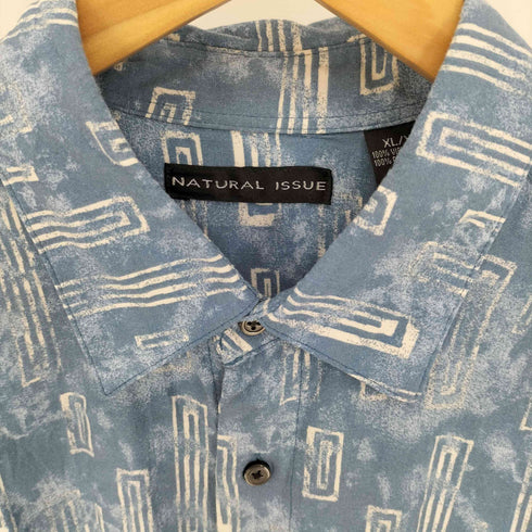 ナチュラルイシュー NATURAL ISSUE 民族柄 レーヨン S/S シャツ メンズ import:XL