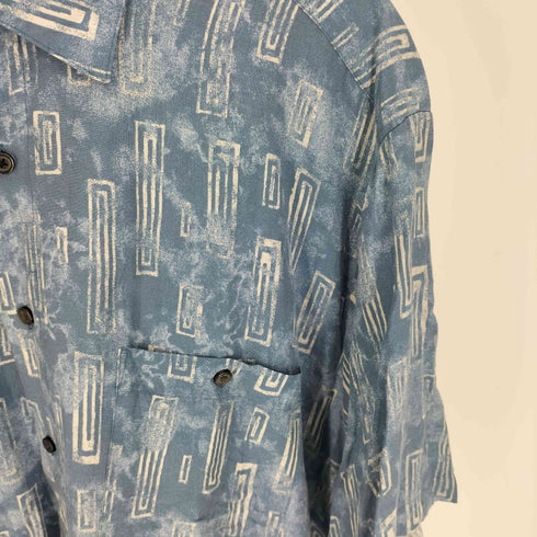 ナチュラルイシュー NATURAL ISSUE 民族柄 レーヨン S/S シャツ メンズ import:XL