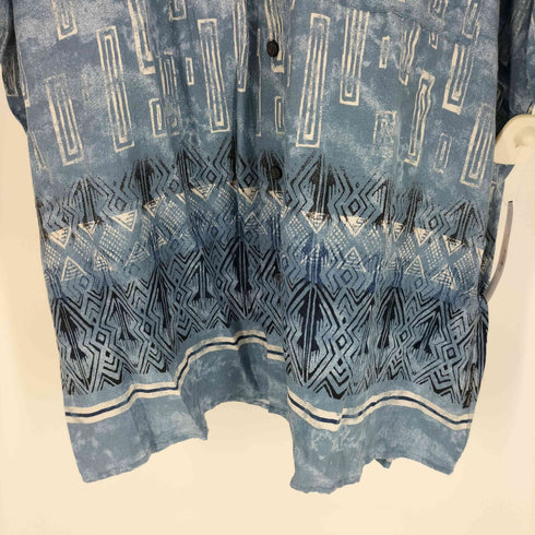 ナチュラルイシュー NATURAL ISSUE 民族柄 レーヨン S/S シャツ メンズ import:XL