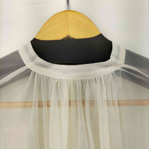 I AM puff sleeve tulle blouse レディース FREE