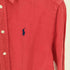 ポロラルフローレン POLO RALPH LAUREN インド製 RELAXDE FIT リラックス フィット ロゴ刺繍 現行タグリネンシャツ メンズ import:XS