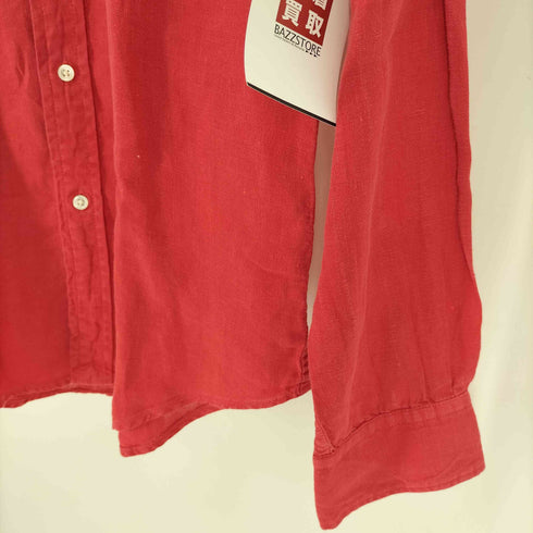 ポロラルフローレン POLO RALPH LAUREN インド製 RELAXDE FIT リラックス フィット ロゴ刺繍 現行タグリネンシャツ メンズ import:XS