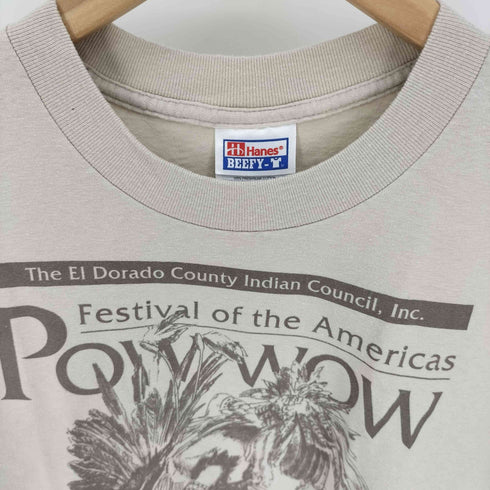 ヘインズ Hanes 00S BEEFY-T Festival Of Americas Pow wow プリント S/S Tシャツ メンズ import:M