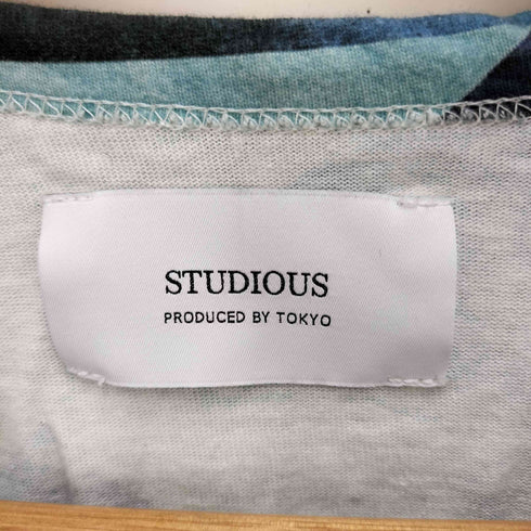 ステュディオス STUDIOUS 総柄マルチプリント半袖Tシャツ メンズ JPN:2