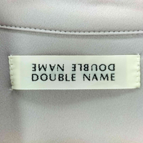 ダブルネーム DOUBLE NAME ダブルポケットサテンシャツ レディース FREE