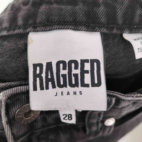 RAGGED ブラックフレアデニム レディース
