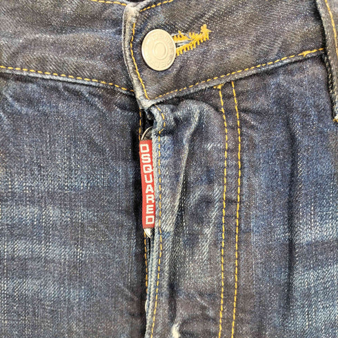 ディースクエアード DSQUARED2 USED加工3Dデニムパンツ メンズ 44