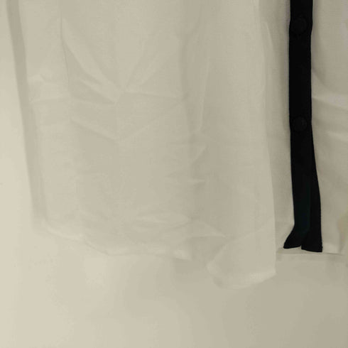 トナル TONAL ジョーゼットバイカラーフリルブラウス レディース JPN:38