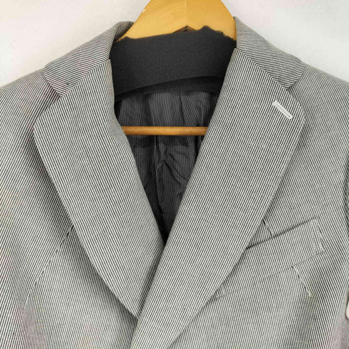 ヴィヴィアンウエストウッドマン Vivienne Westwood MAN ストライプ リネン混 変形テーラードジャケット メンズ 44