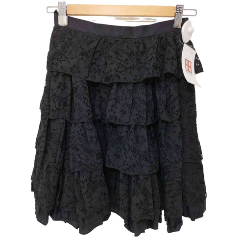 ブラックピースナウ BLACK PEACE NOW 花柄レース フリル フレアスカート レディース JPN:M