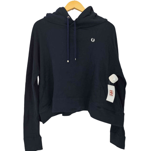 フレッドペリー FRED PERRY クロップド プルオーバーパーカー レディース UK:10