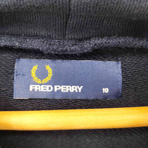 フレッドペリー FRED PERRY クロップド プルオーバーパーカー レディース UK:10