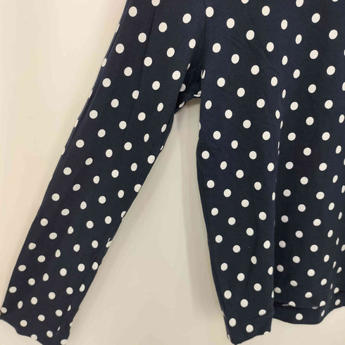プレイコムデギャルソン PLAY COMME des GARCONS ロゴワッペン ドット柄L/Sカットソー レディース JPN:S