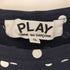 プレイコムデギャルソン PLAY COMME des GARCONS ロゴワッペン ドット柄L/Sカットソー レディース JPN:S