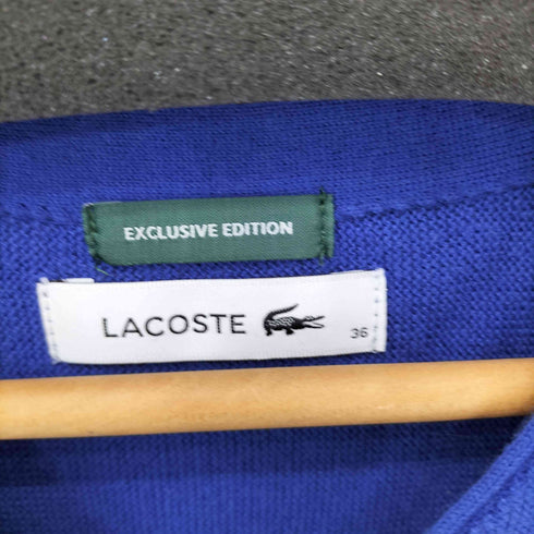 ラコステ LACOSTE 別注 ショート丈 ロングスリーブ カーディガン レディース JPN:36