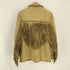 ラルフローレン RALPH LAUREN フリンジ レザー ウエスタンジャケット レディース import:M