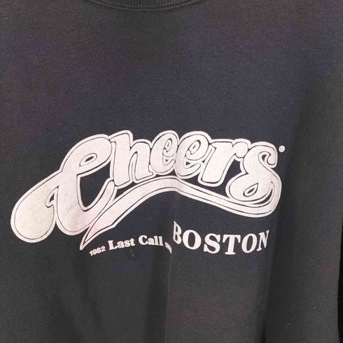 ヘインズ Hanes 90s USA製 ロゴプリントクルーネックスウェット メンズ xxl