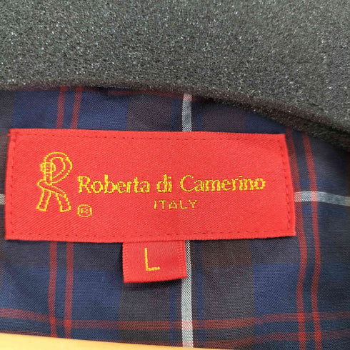 ロベルタディカメリーノ Roberta di Camerino ロゴ刺繍 ウール Pコート メンズ