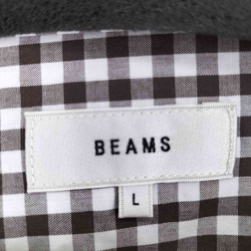 ビームス BEAMS ルーズフィット ギンガムチェック オープンカラーシャツ メンズ JPN:L
