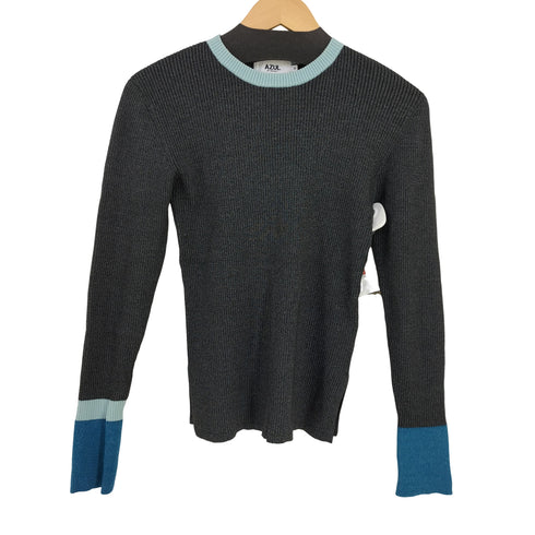 アズールバイマウジー AZUL by moussy 23AW グリッターリブ長袖ニットトップス レディース JPN:M