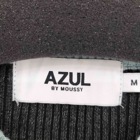 アズールバイマウジー AZUL by moussy 23AW グリッターリブ長袖ニットトップス レディース JPN:M