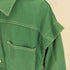 HELLO.SANFRANCISCO 22AW カット アウトカラー ショート ジャケット 2WAY カラー デニム レディース ONE SIZE