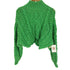 ザラ ZARA クロップド パール ケーブル ニット レディース import:M