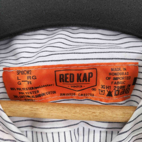 レッドキャップ RED KAP L/S ストライプシャツ ワーク メンズ JPN:L