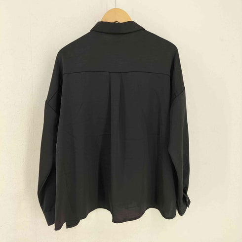 ザラ ZARA ポリサテン 比翼サテンL/Sシャツ レディース JPN:L