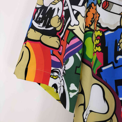 ガルフィー GALFY 犬まみれオーバーサイズオープンカラーシャツ メンズ import:XL
