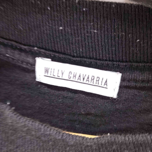 ウィリーチャバリア WILLY CHAVARRIA ruff neck t フロントキャラクタープリント S/S Tシャツ メンズ
