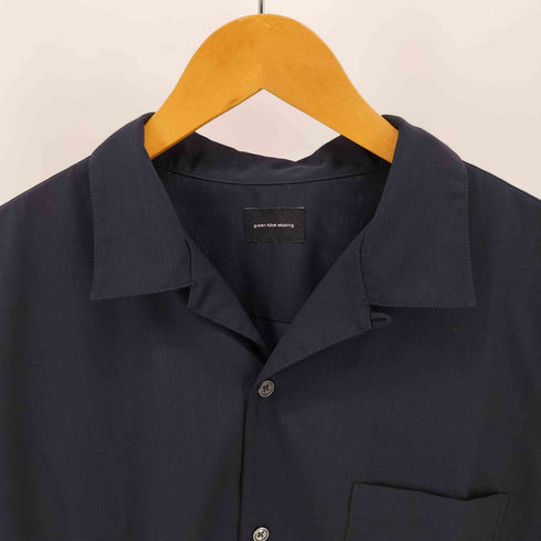 グリーンレーベルリラクシング GREEN LABEL RELAXING TW ウォッシャブル トロ オープンカラー シャツ メンズ JPN:XL