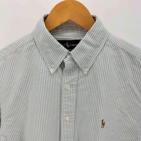 ラルフローレン RALPH LAUREN ポニー刺繍 ストライプ ボタンダウン L/S シャツ メンズ 15 1/2-33