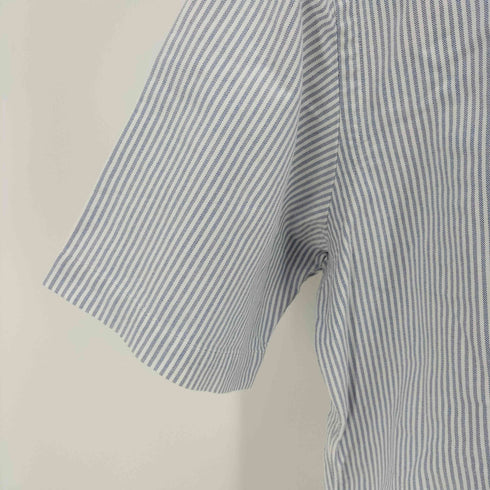 ラルフローレン RALPH LAUREN CLASSIC FIT ポニー刺繍 ストライプ ボタンダウン S/S シャツ メンズ import:L