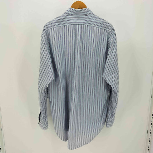 ラルフローレン RALPH LAUREN CLASSIC FIT ポニー刺繍 ストライプ ボタンダウン L/S シャツ メンズ import:L