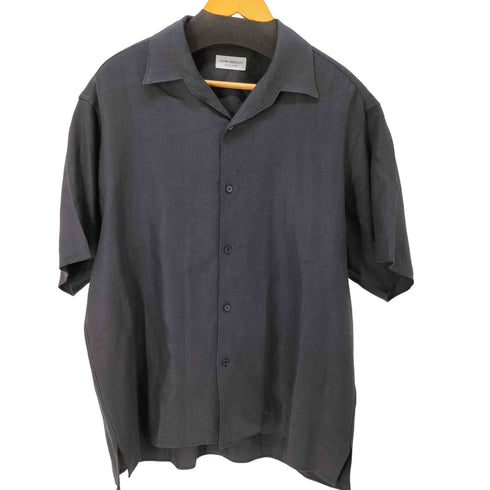 ジョンスメドレー JOHN SMEDLEY シルクリネン オープンカラー S/S シャツ メンズ JPN:L