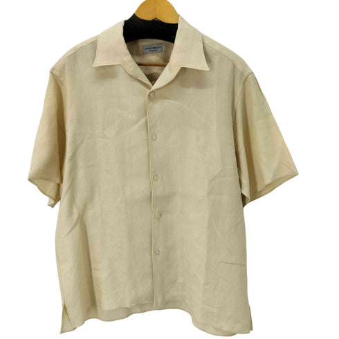 ジョンスメドレー JOHN SMEDLEY シルクリネン オープンカラー S/S シャツ メンズ JPN:L