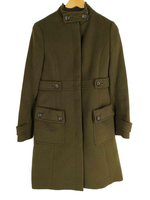 マイケルマイケルコース Michael Michael Kors ウール チンストラップ スタンドカラーハーフコート レディース UK:6