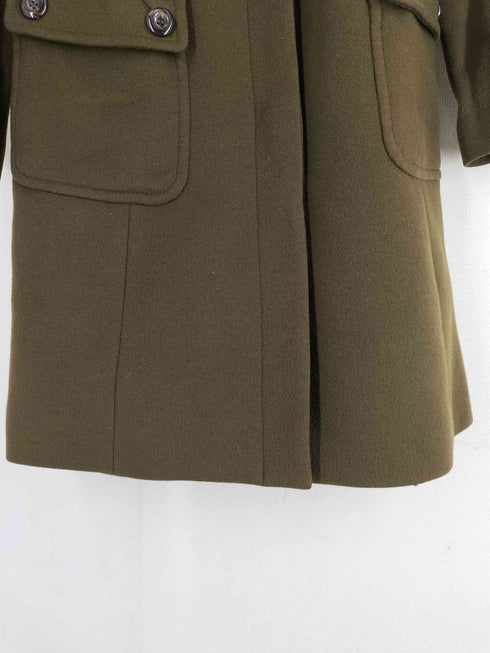 マイケルマイケルコース Michael Michael Kors ウール チンストラップ スタンドカラーハーフコート レディース UK:6