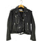 young poets society Leather jacket Elea rough boxy chain 223 black レディース import:XL