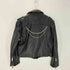young poets society Leather jacket Elea rough boxy chain 223 black レディース import:XL