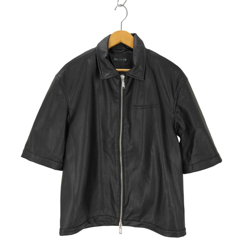 ザラ ZARA フェイクレザーシャツジャケット メンズ import:S