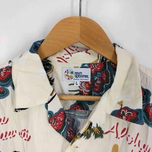 レインスプーナー Reyn Spooner 総柄 S/S オープン アロハシャツ メンズ L