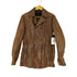 costume homme made in italy レザー ハーフコート メンズ 46