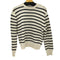 ザラ ZARA ショルダーボタン コットンボーダーニット レディース import:M