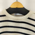 ザラ ZARA ショルダーボタン コットンボーダーニット レディース import:M