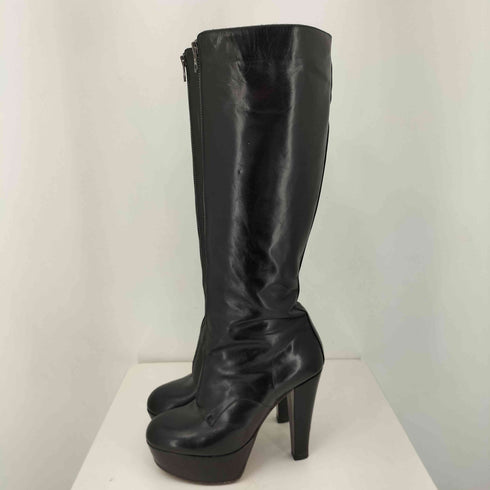 マルニ MARNI センタージップ レザーロングヒールブーツ レディース EUR:36