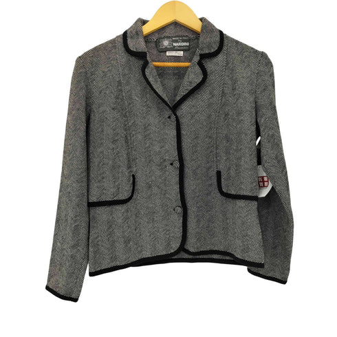 MARDINI MADE IN ITALY ウールヘリンボーンジャケット レディース