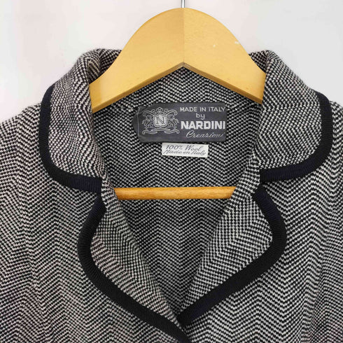 MARDINI MADE IN ITALY ウールヘリンボーンジャケット レディース