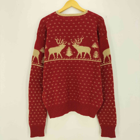 ポロバイラルフローレン Polo by RALPH LAUREN 90s HANDKNIT ウール100 ノルディック柄 ハンドニット メンズ import:L
